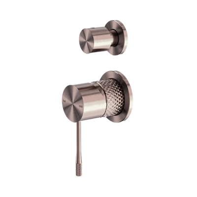 Nero Opal Shower Mixer With Diverter Separate Plate, Brushed Bronze