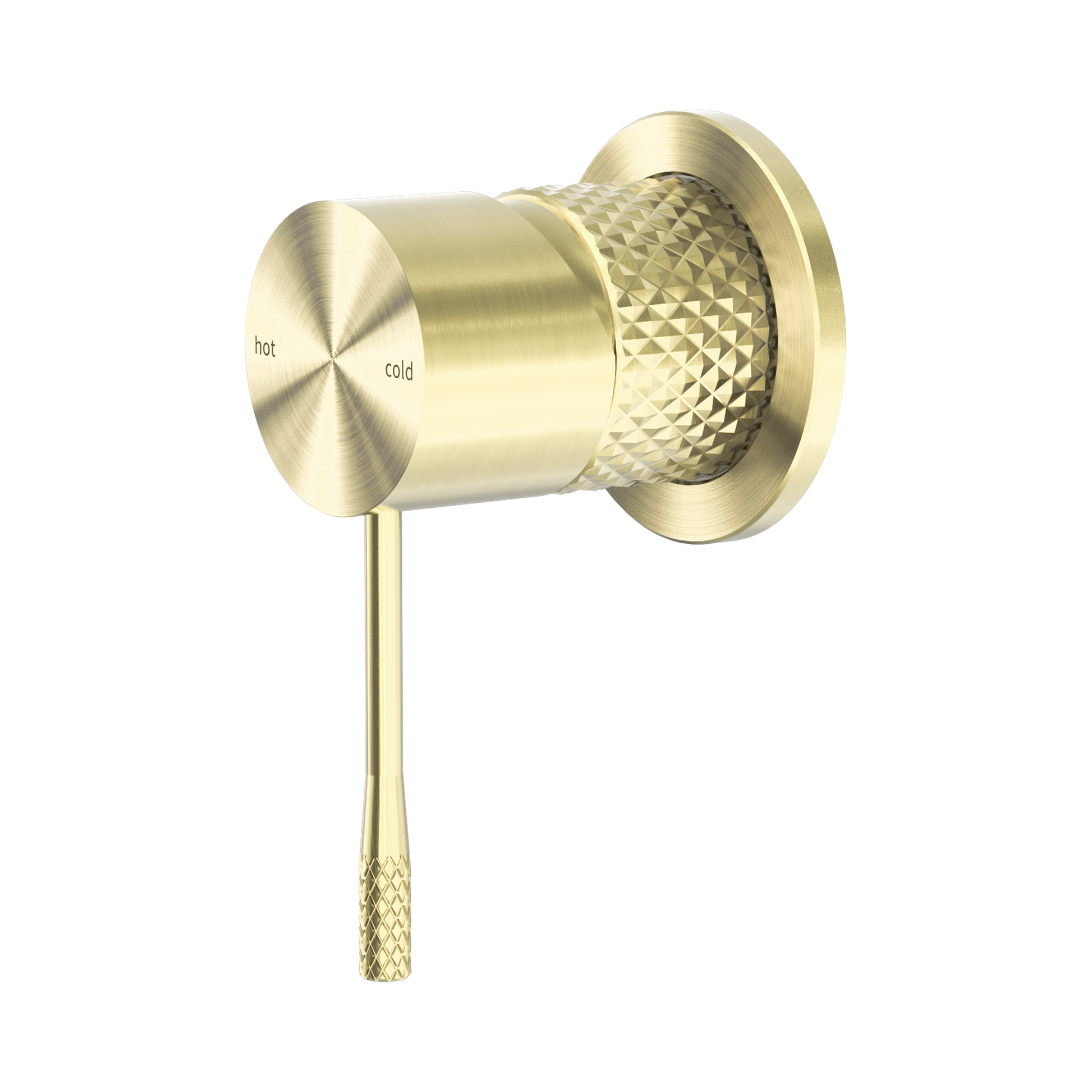 Nero Opal Wall/Shower Mixer 60mm Plate, Brushed Gold