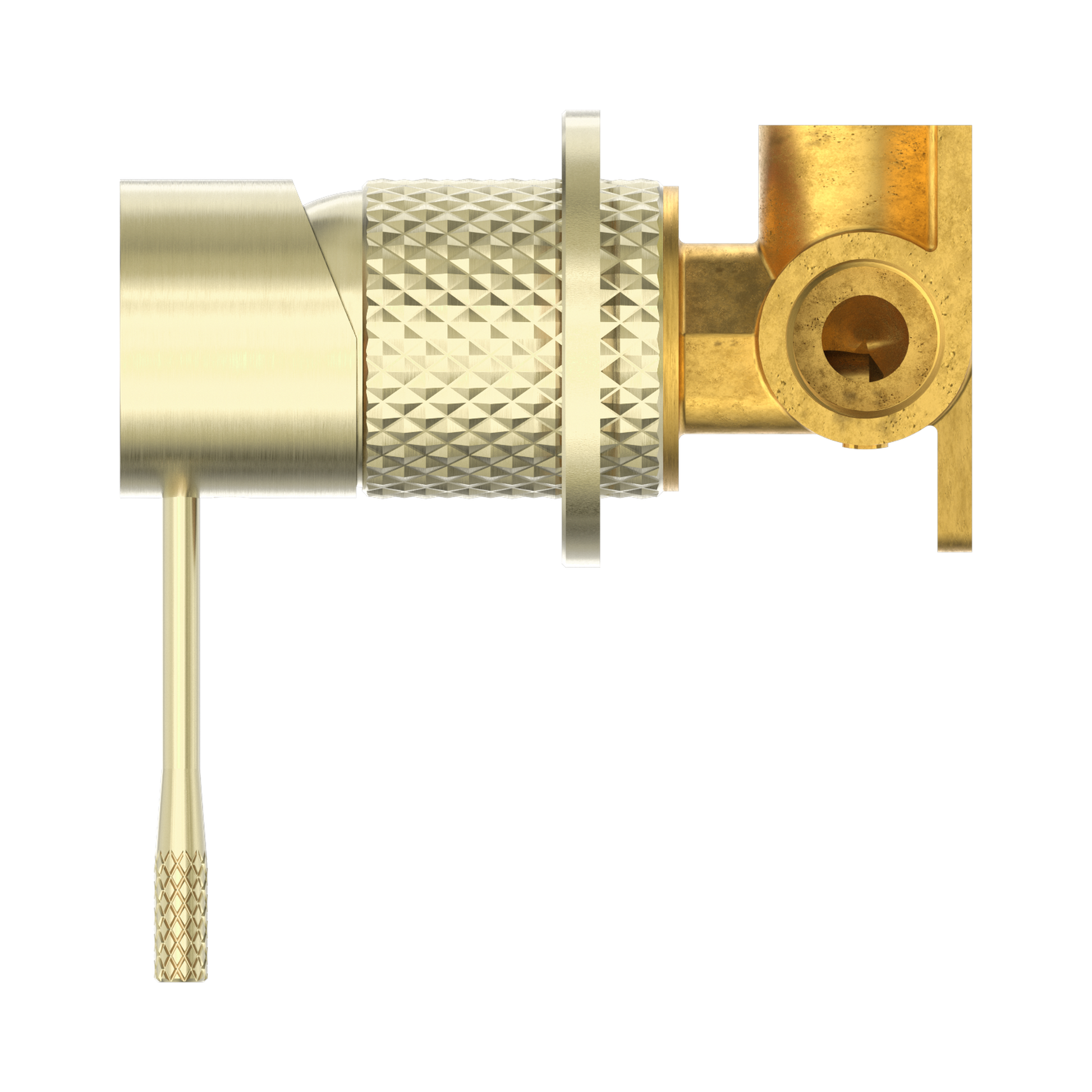 Nero Opal Wall/Shower Mixer 60mm Plate, Brushed Gold