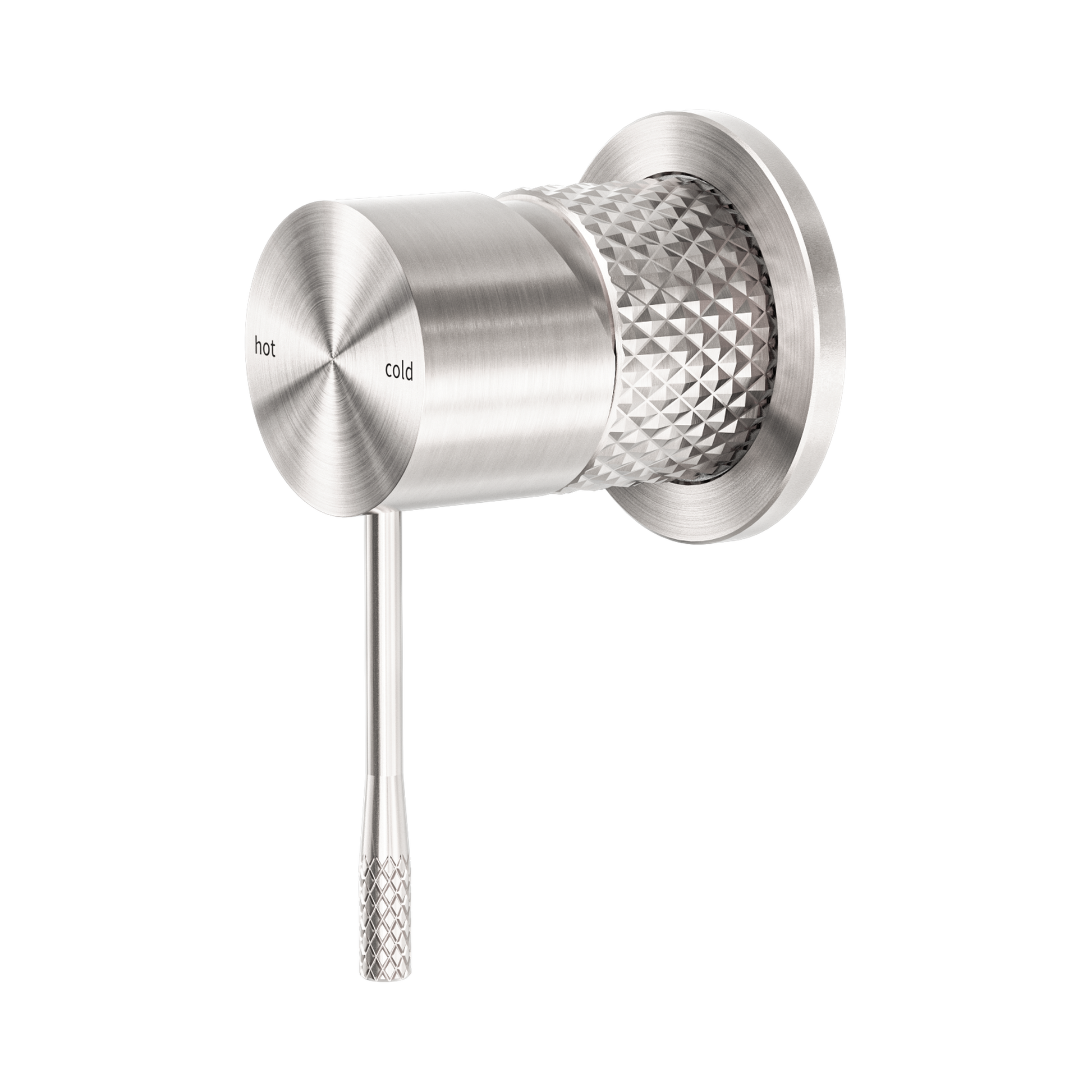 Nero Opal Wall/Shower Mixer 60mm Plate, Brushed Nickel
