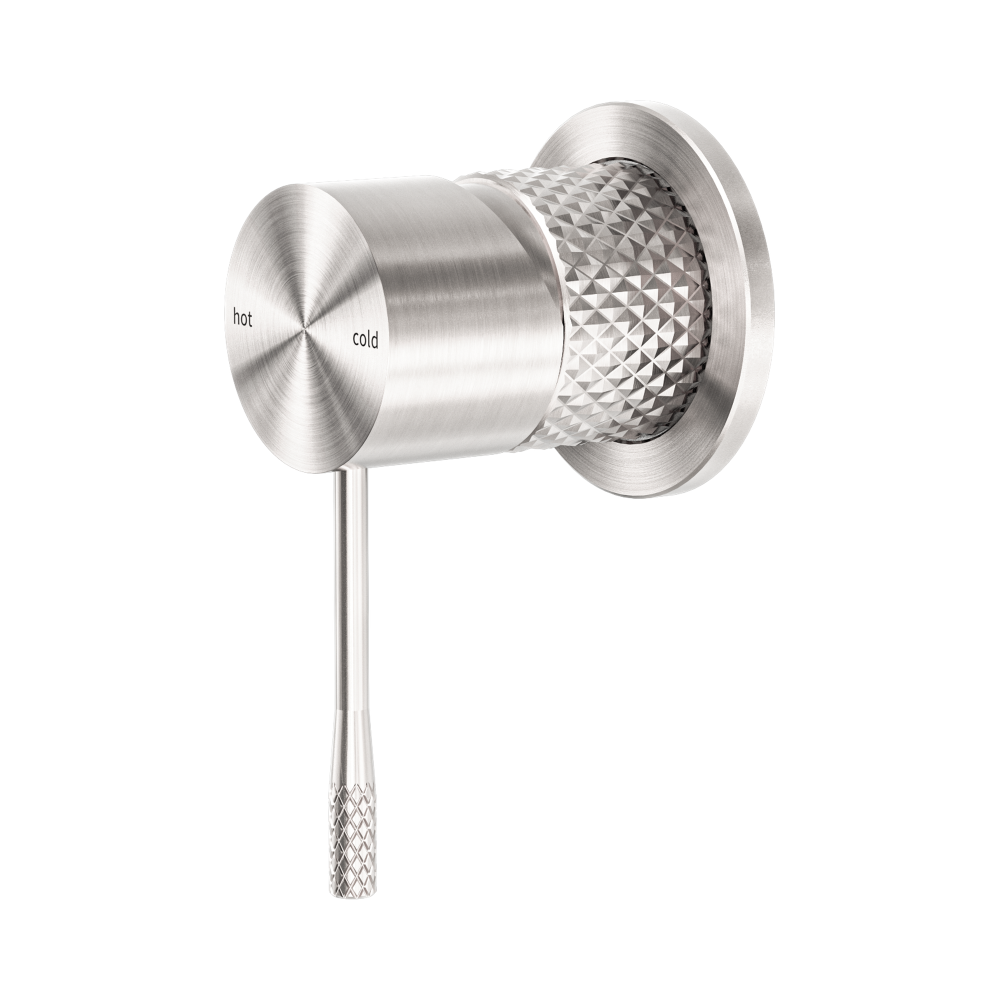 Nero Opal Wall/Shower Mixer 60mm Plate, Brushed Nickel