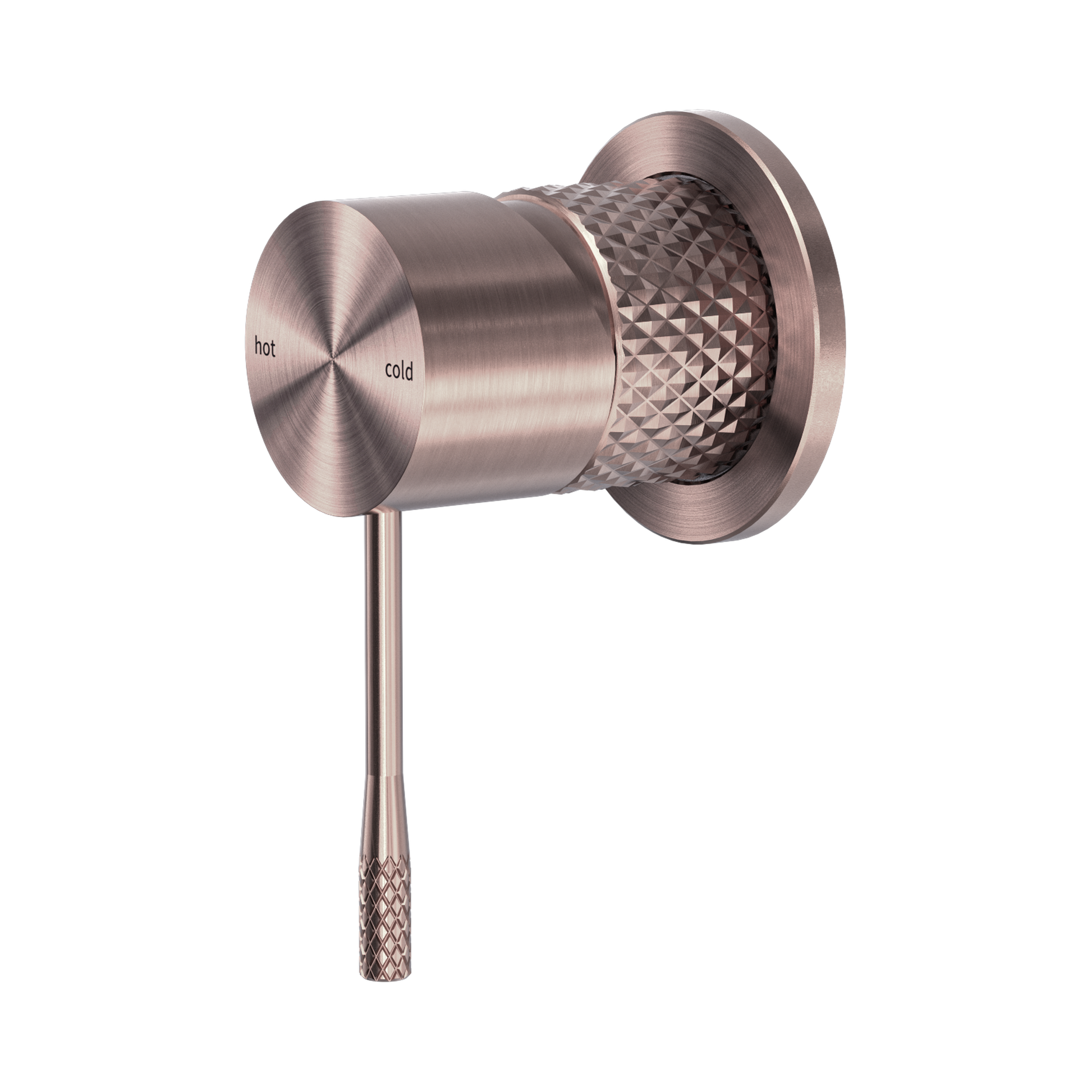 Nero Opal Wall/Shower Mixer 60mm Plate, Brushed Bronze