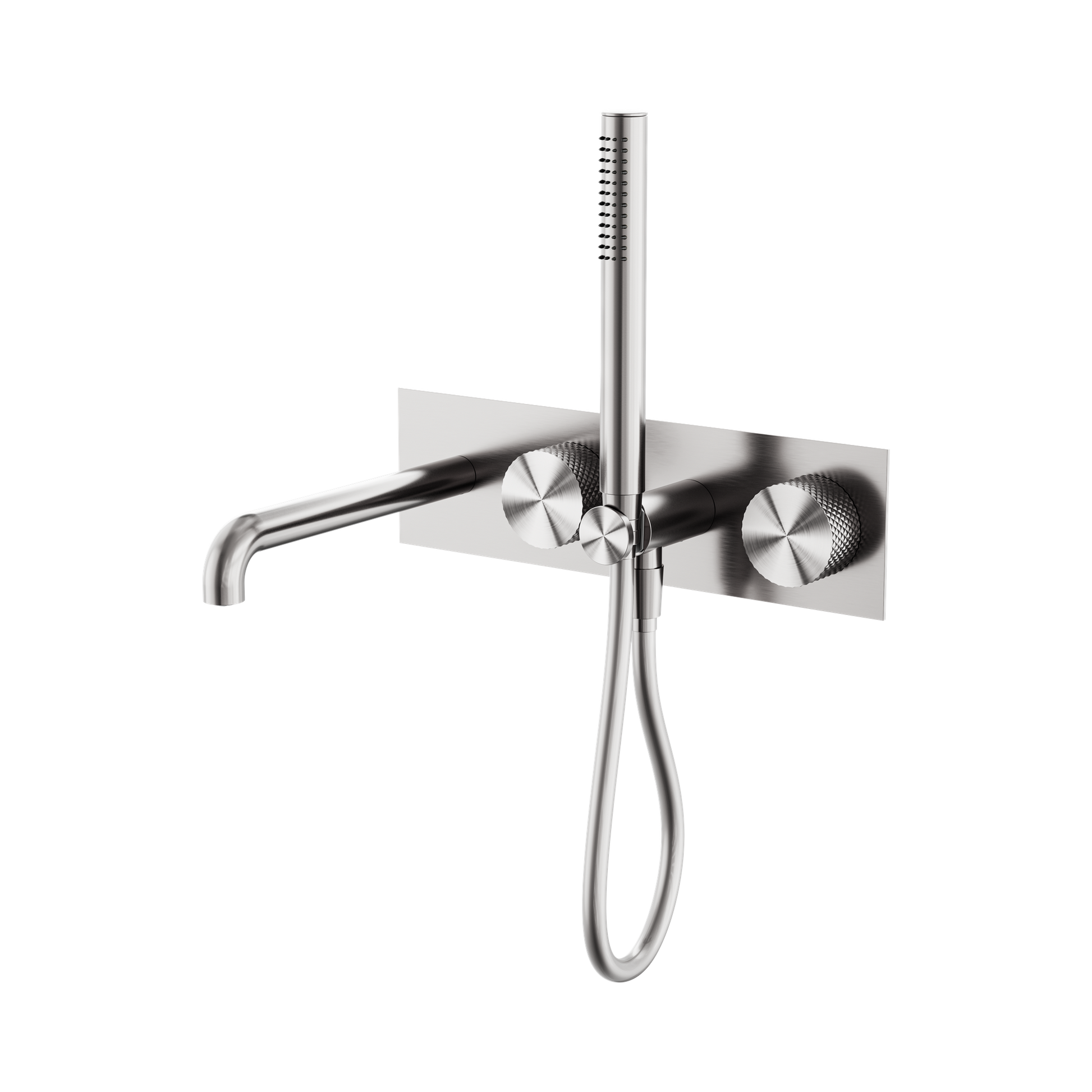 Nero Opal Progressive Shower System With Spout 230mm, Brushed Nickel