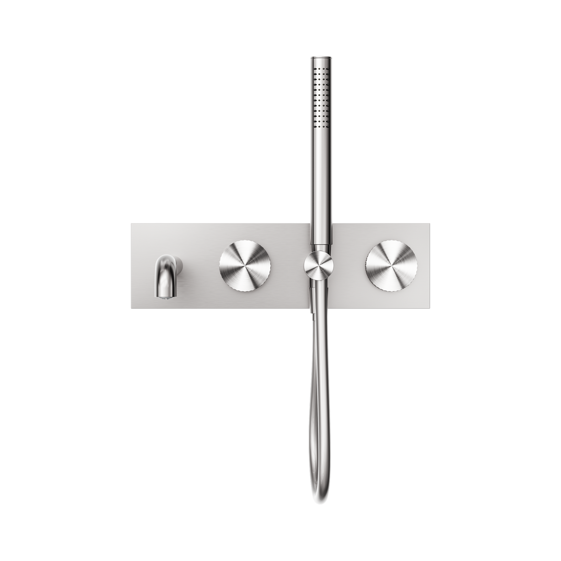 Nero Opal Progressive Shower System With Spout 230mm, Brushed Nickel