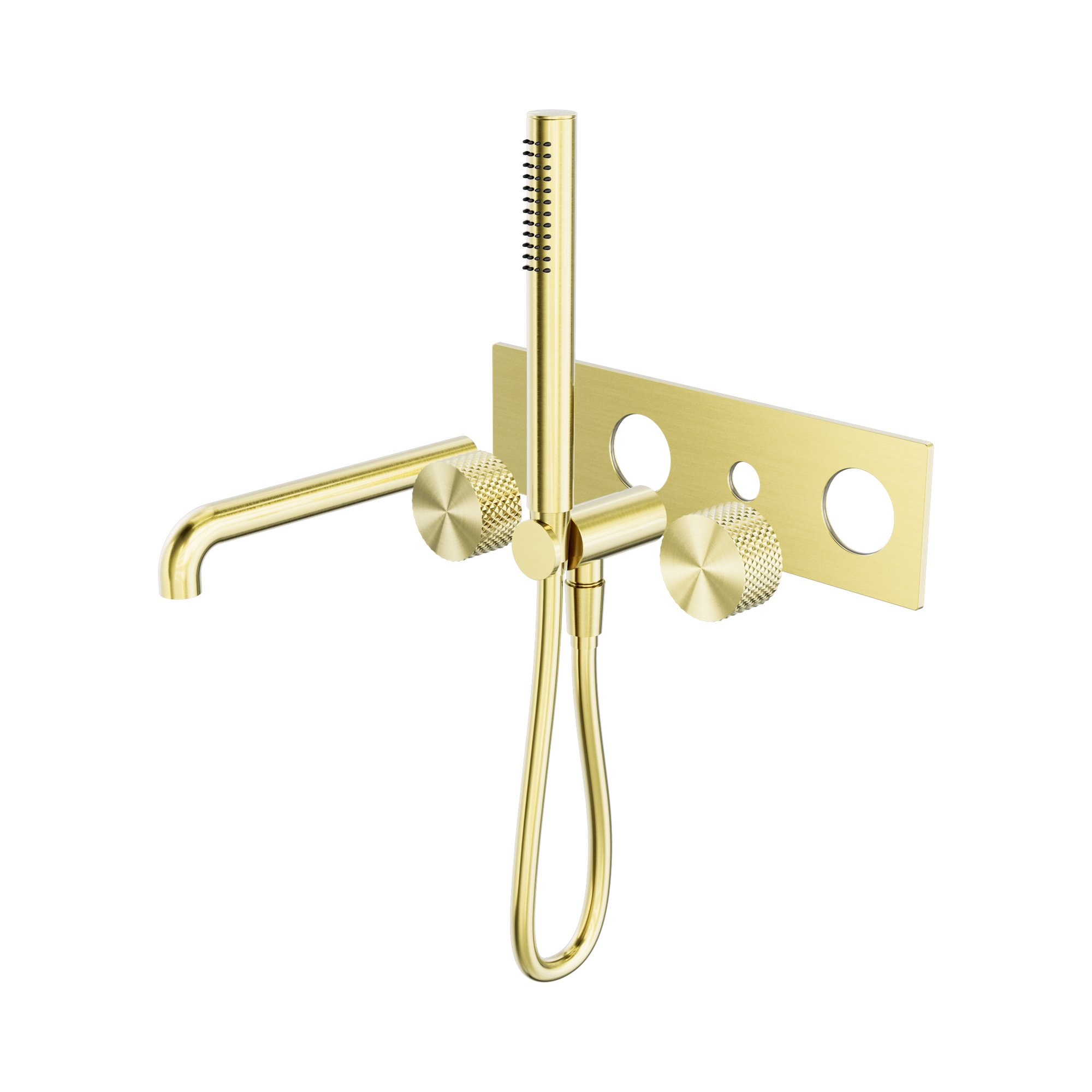 Nero Opal Progressive Shower System With Spout 230mm Trim Kits Only, Brushed Gold
