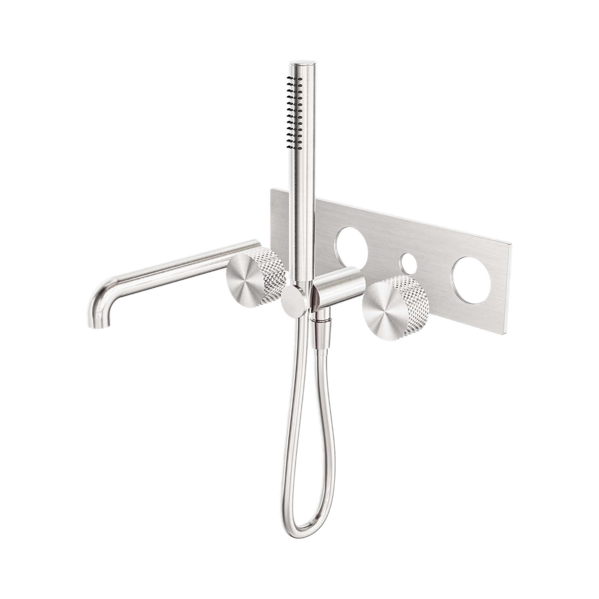 Nero Opal Progressive Shower System With Spout 230mm Trim Kits Only, Brushed Nickel