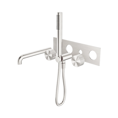 Nero Opal Progressive Shower System With Spout 230mm Trim Kits Only, Brushed Nickel