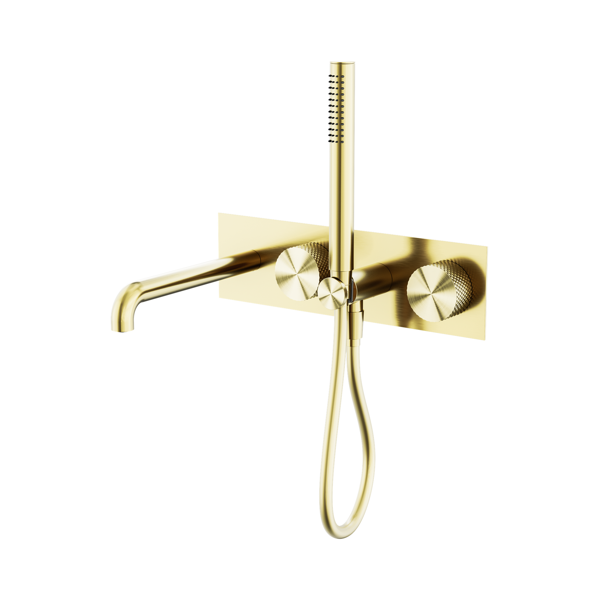 Nero Opal Progressive Shower System With Spout 250mm, Brushed Gold