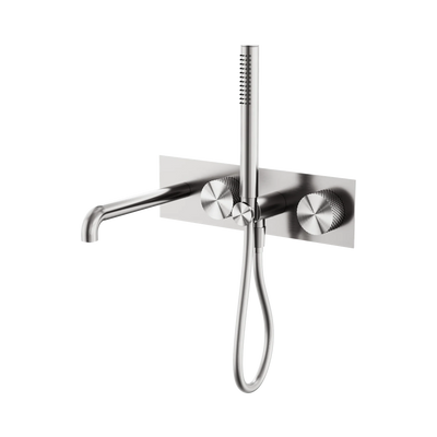 Nero Opal Progressive Shower System With Spout 250mm, Brushed Nickel