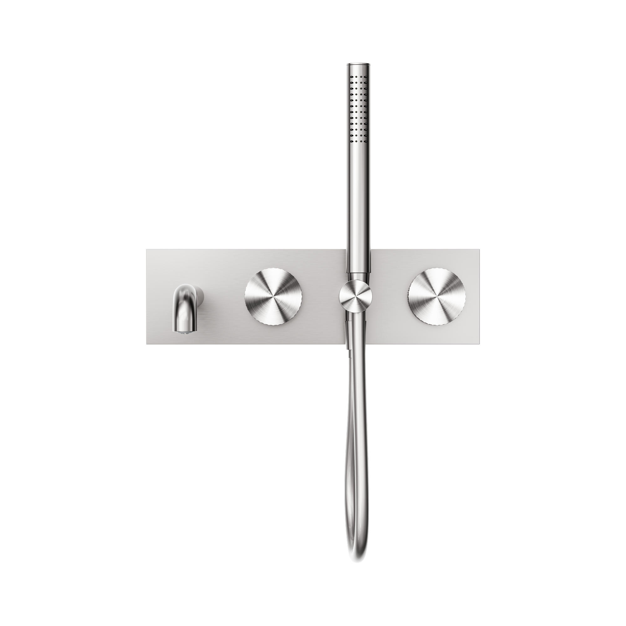 Nero Opal Progressive Shower System With Spout 250mm, Brushed Nickel