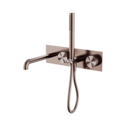 Nero Opal Progressive Shower System With Spout 250mm, Brushed Bronze