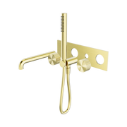 Nero Opal Progressive Shower System With Spout 250mm Trim Kits Only, Brushed Gold