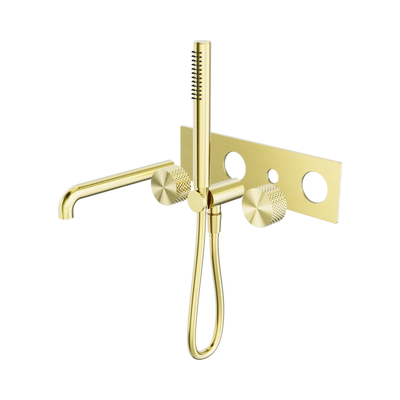 Nero Opal Progressive Shower System With Spout 250mm Trim Kits Only, Brushed Gold