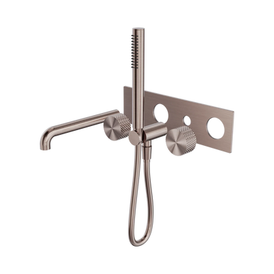 Nero Opal Progressive Shower System With Spout 250mm Trim Kits Only, Brushed Bronze