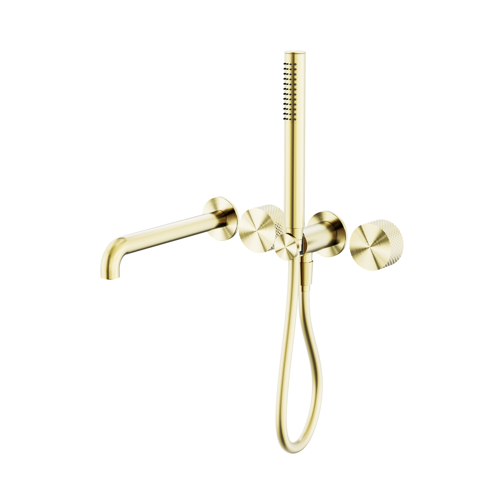 Nero Opal Progressive Shower System Separate Plate With Spout 230mm, Brushed Gold