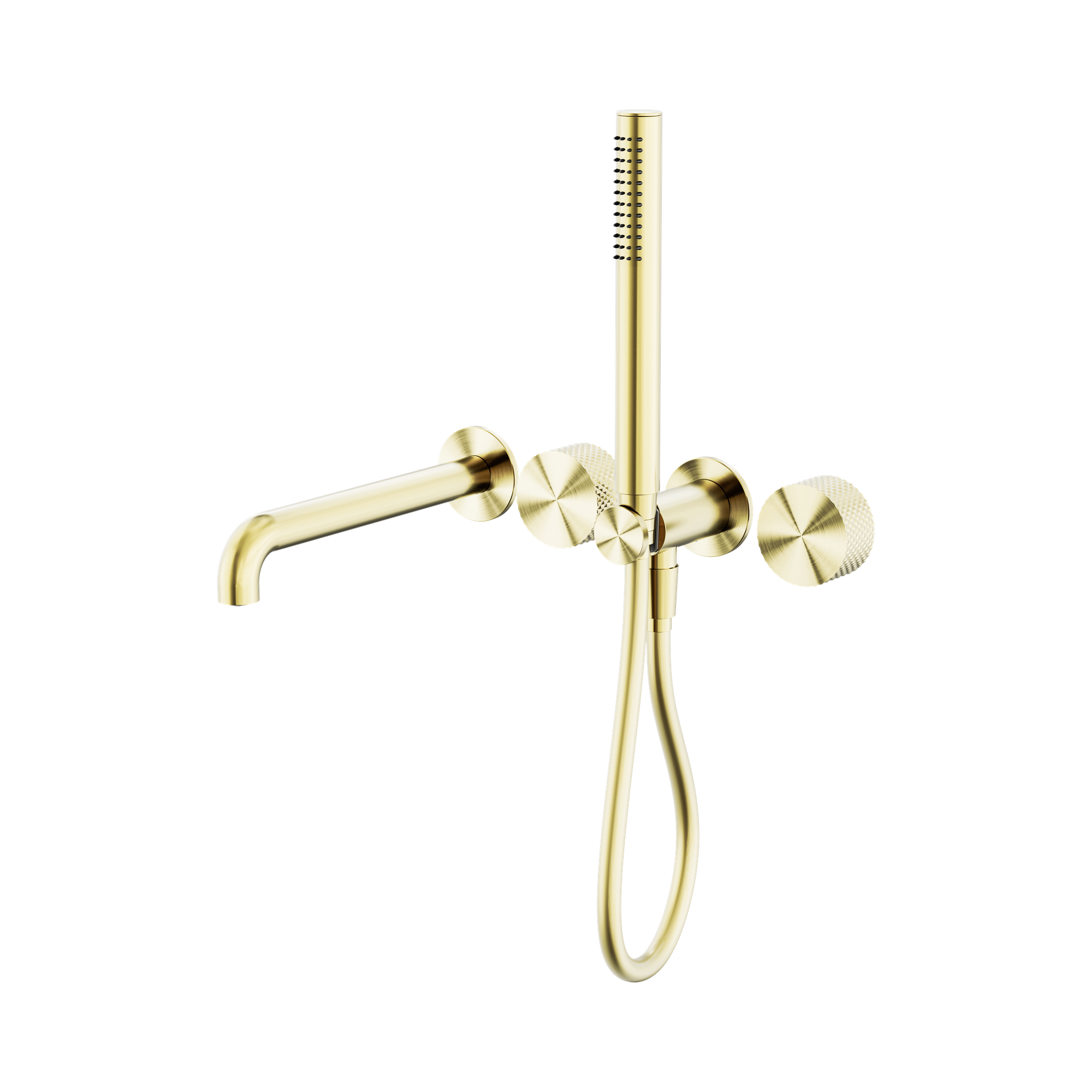 Nero Opal Progressive Shower System Separate Plate With Spout 230mm, Brushed Gold