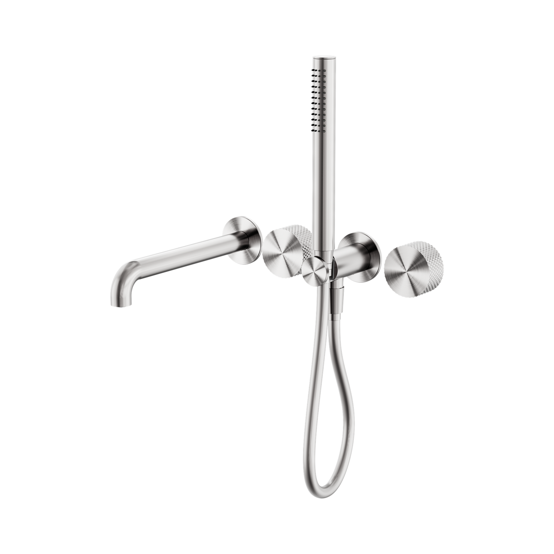 Nero Opal Progressive Shower System Separate Plate With Spout 230mm, Brushed Nickel