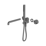 Nero Opal Progressive Shower System Separate Plate With Spout 230mm Trim Kits Only, Graphite