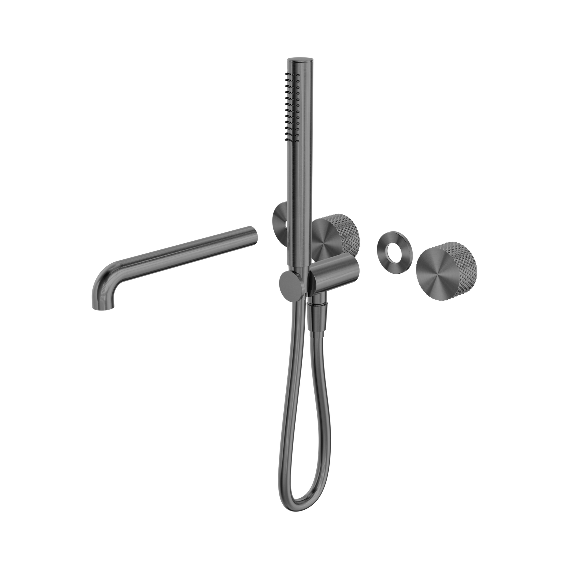 Nero Opal Progressive Shower System Separate Plate With Spout 230mm Trim Kits Only, Graphite
