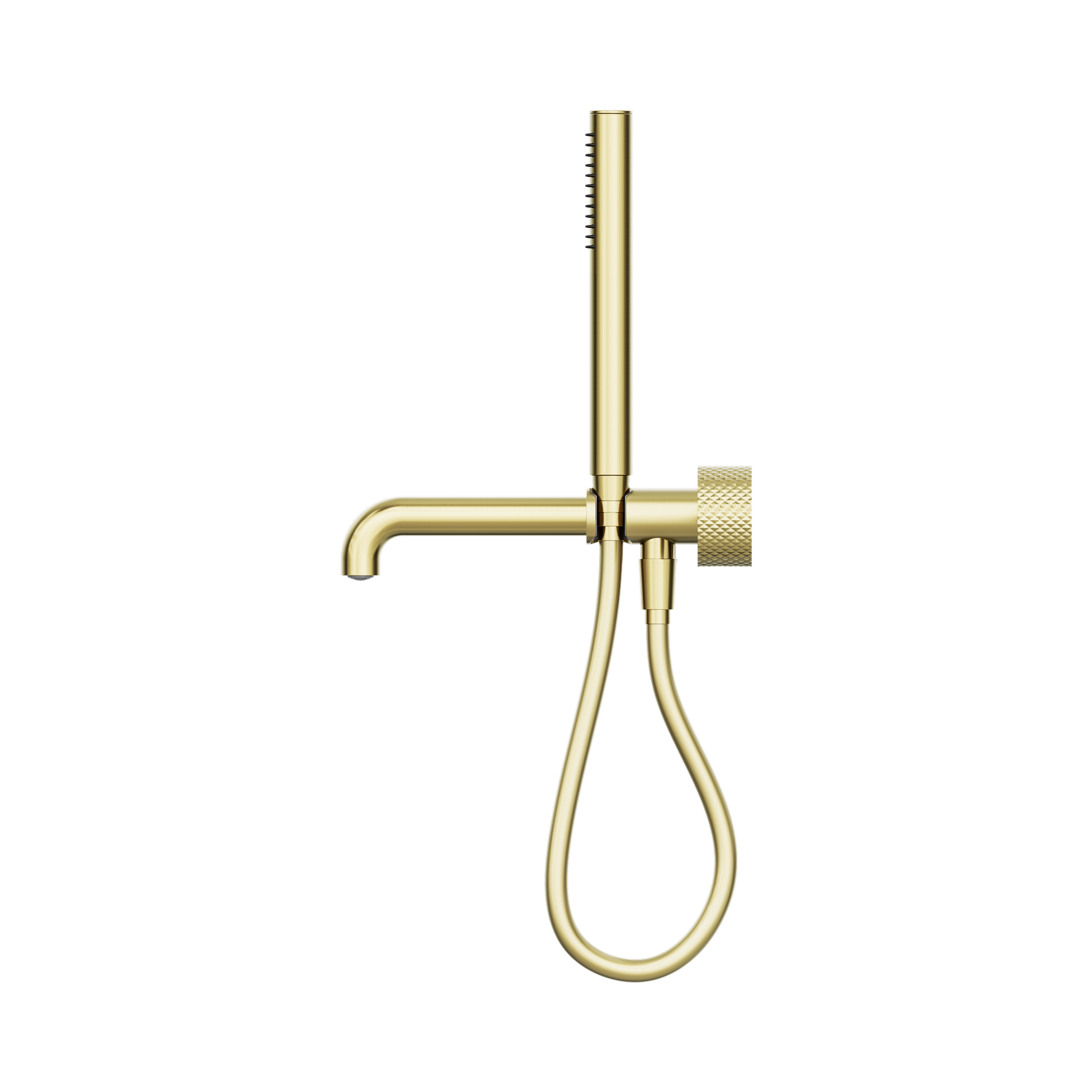Nero Opal Progressive Shower System Separate Plate With Spout 250mm, Brushed Gold