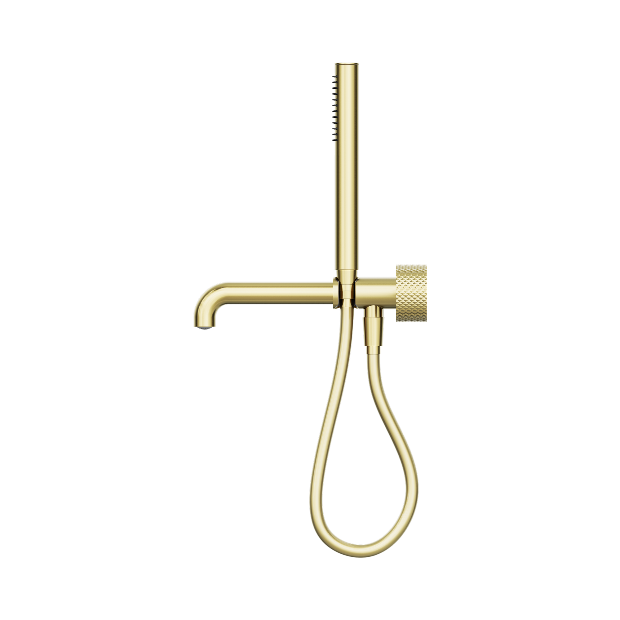 Nero Opal Progressive Shower System Separate Plate With Spout 250mm, Brushed Gold