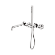 Nero Opal Progressive Shower System Separate Plate With Spout 250mm, Brushed Nickel
