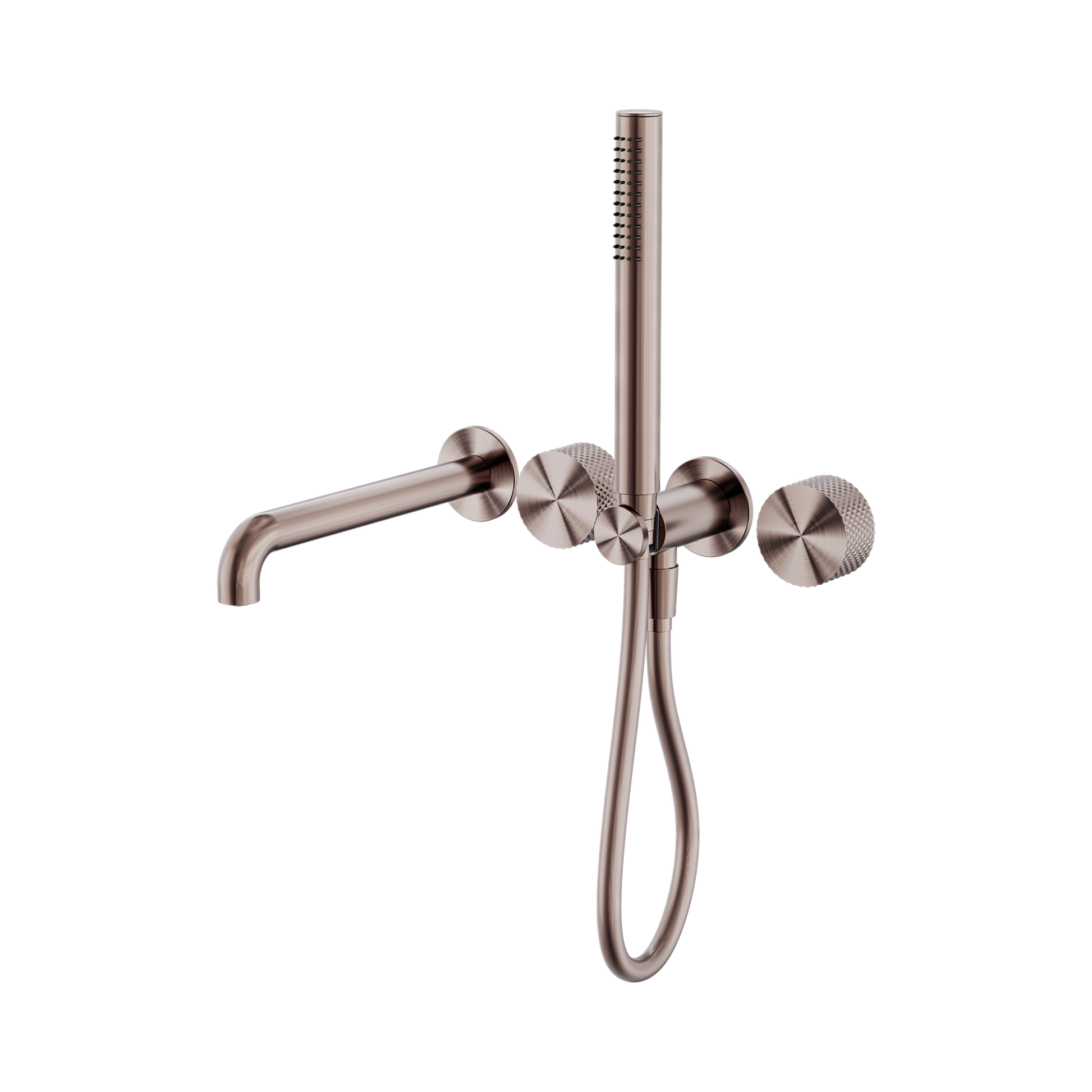Nero Opal Progressive Shower System Separate Plate With Spout 250mm, Brushed Bronze