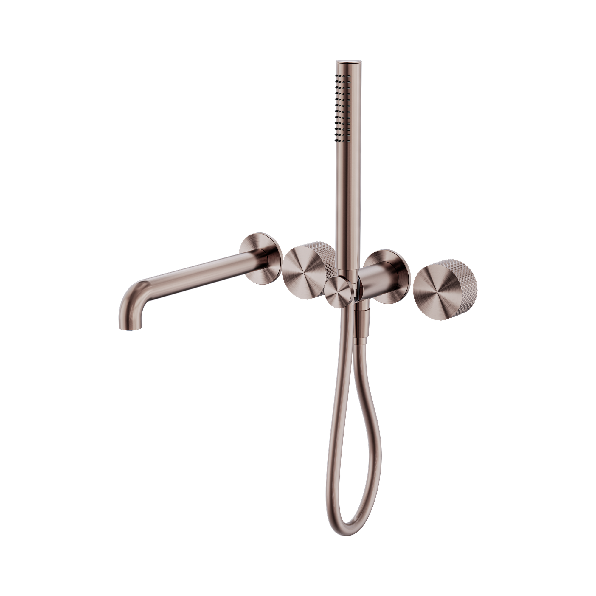 Nero Opal Progressive Shower System Separate Plate With Spout 250mm, Brushed Bronze