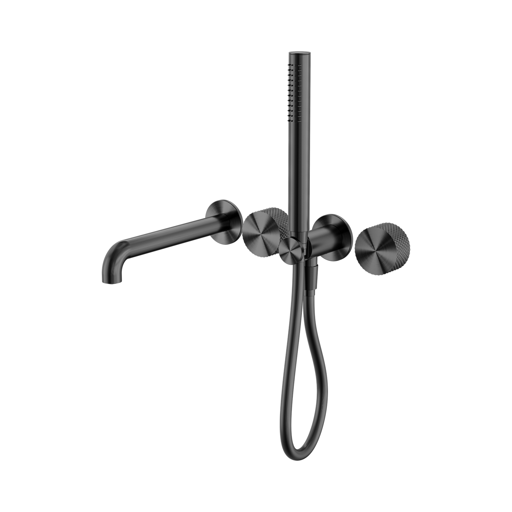 Nero Opal Progressive Shower System Separate Plate With Spout 250mm, Graphite