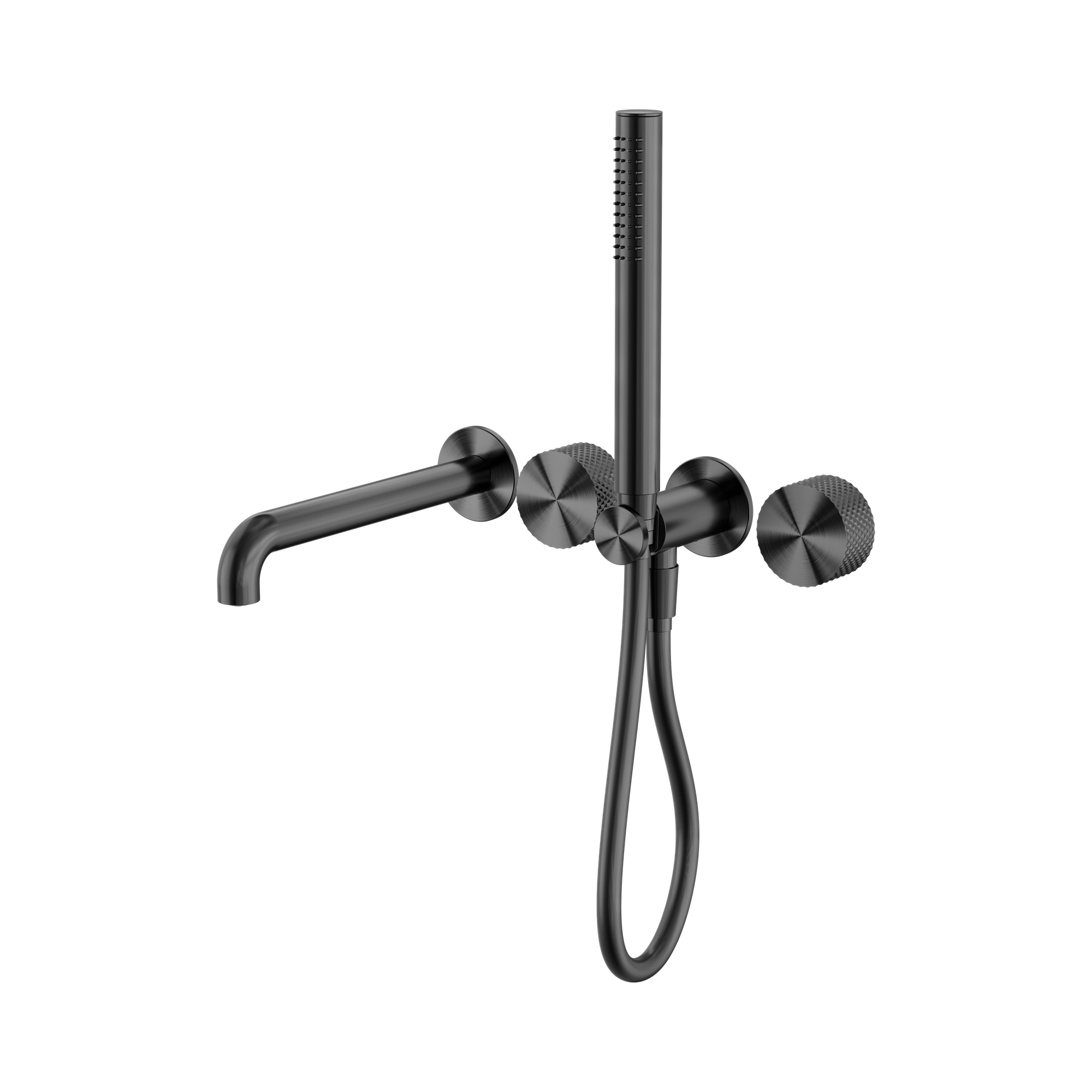 Nero Opal Progressive Shower System Separate Plate With Spout 250mm, Graphite