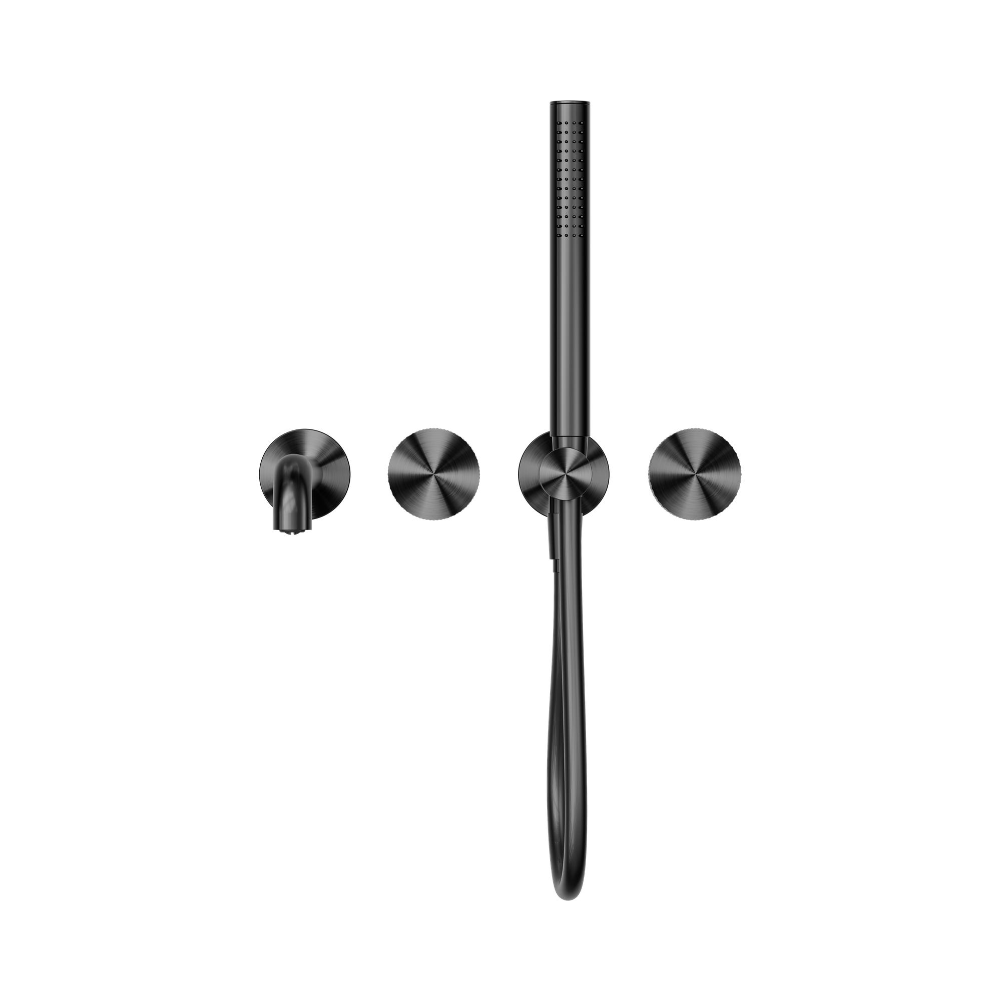 Nero Opal Progressive Shower System Separate Plate With Spout 250mm, Graphite