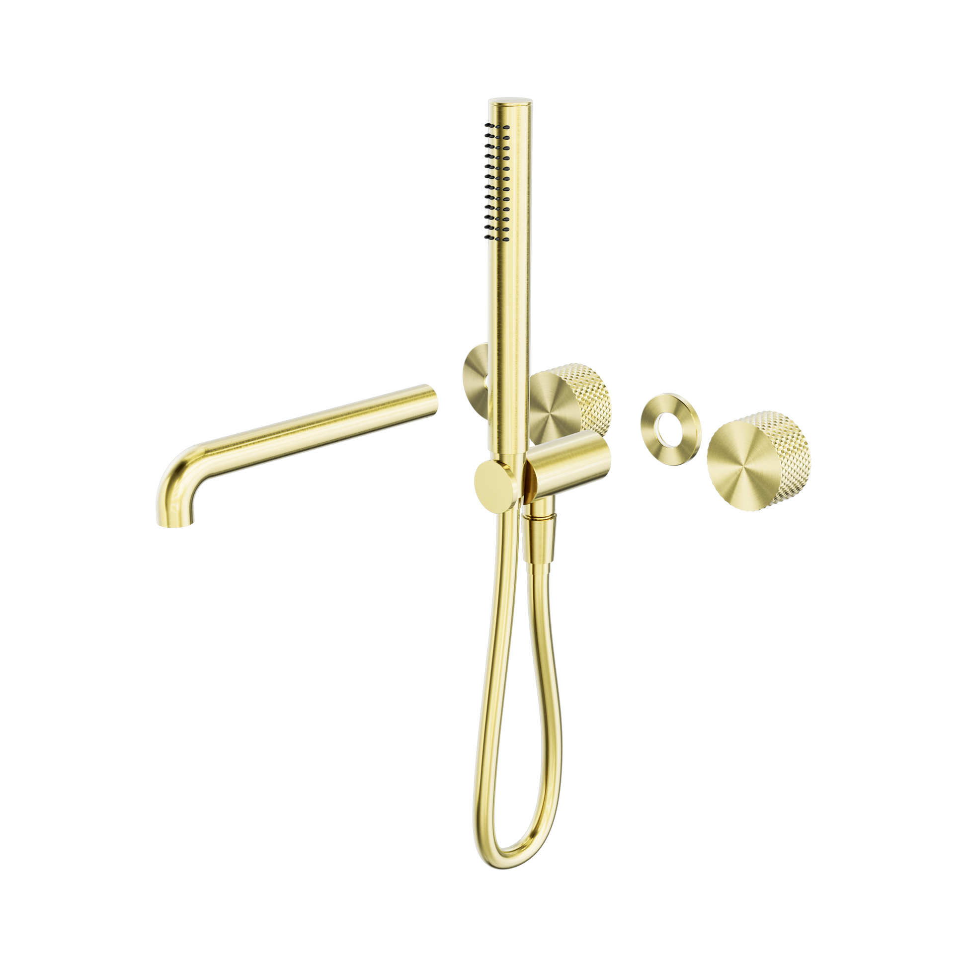 Nero Opal Progressive Shower System Separate Plate With Spout 250mm Trim Kits Only, Brushed Gold