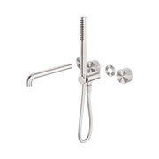 Nero Opal Progressive Shower System Separate Plate With Spout 250mm Trim Kits Only, Brushed Nickel