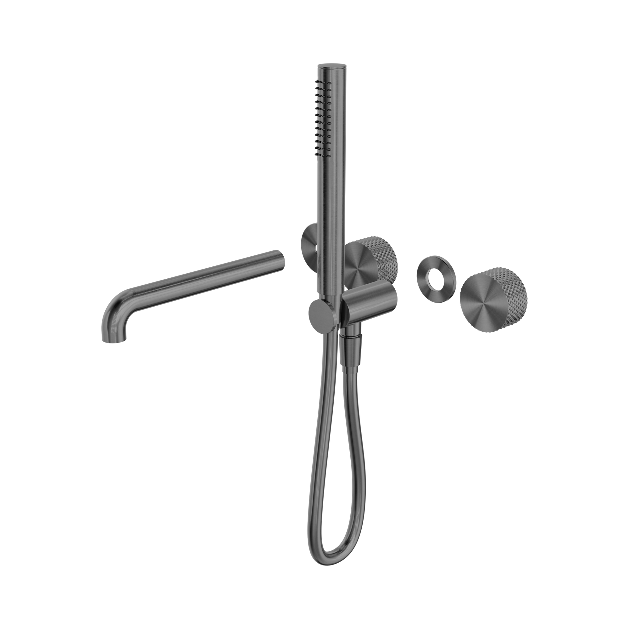 Nero Opal Progressive Shower System Separate Plate With Spout 250mm Trim Kits Only, Graphite