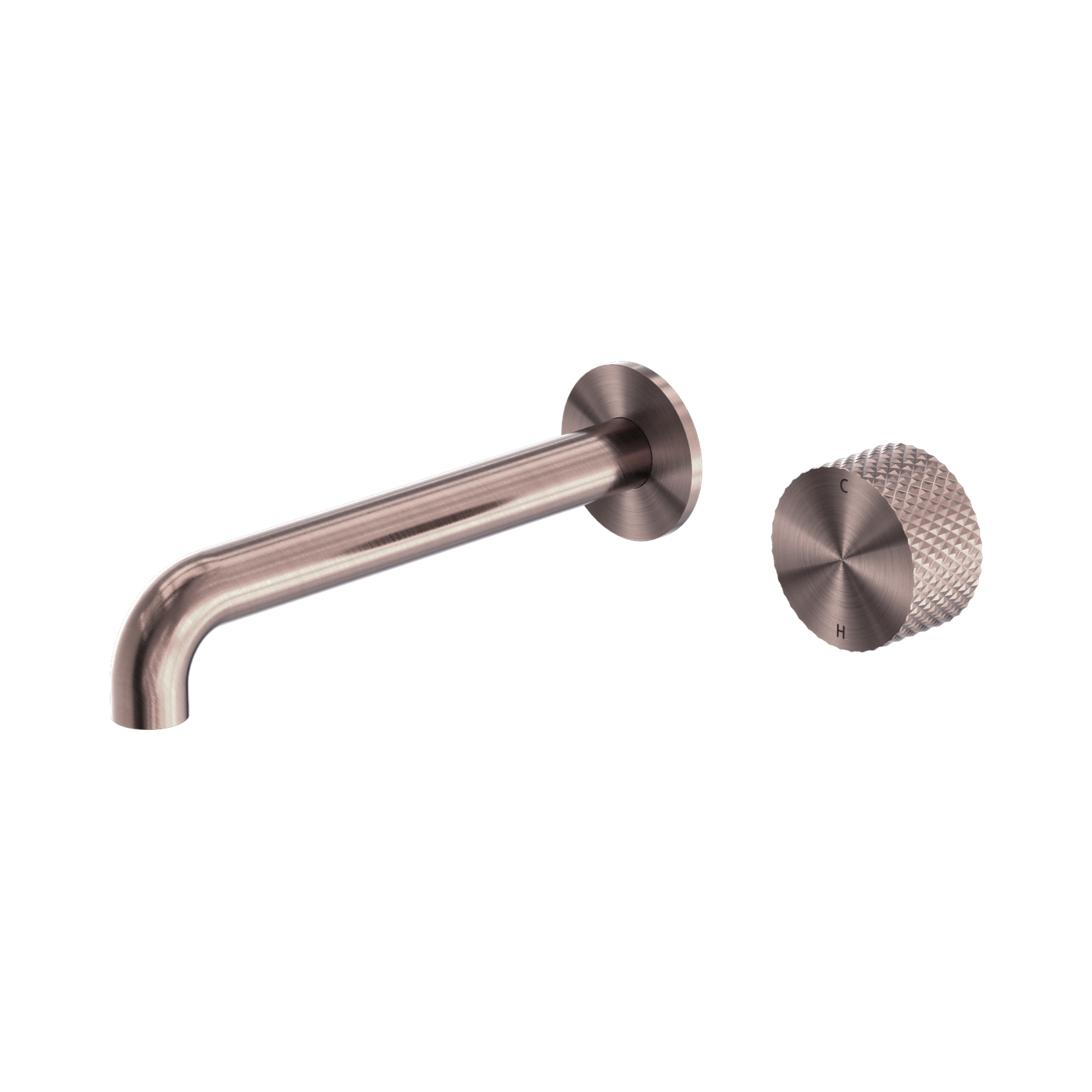 Nero Opal Progressive Wall Basin/Bath Set 160mm, Brushed Bronze