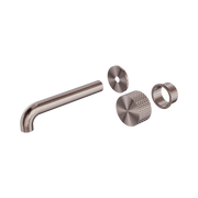 Nero Opal Progressive Wall Basin/Bath Set 120mm Trim Kits Only, Brushed Bronze