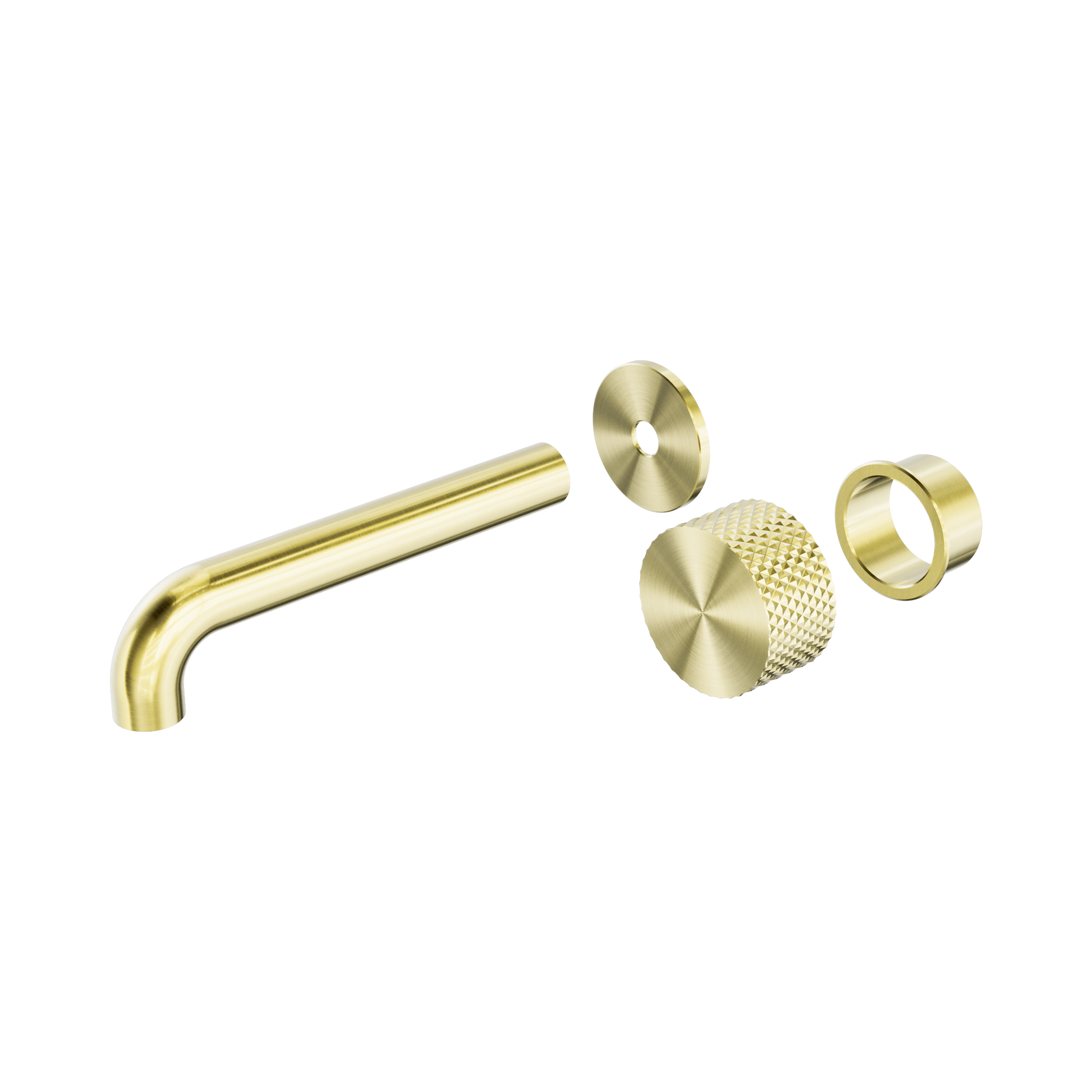 Nero Opal Progressive Wall Basin/Bath Set 185mm Trim Kits Only, Brushed Gold