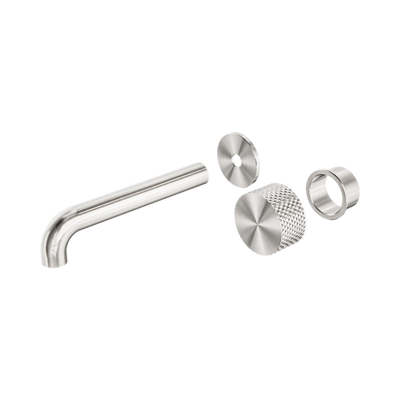 Nero Opal Progressive Wall Basin/Bath Set 185mm Trim Kits Only, Brushed Nickel