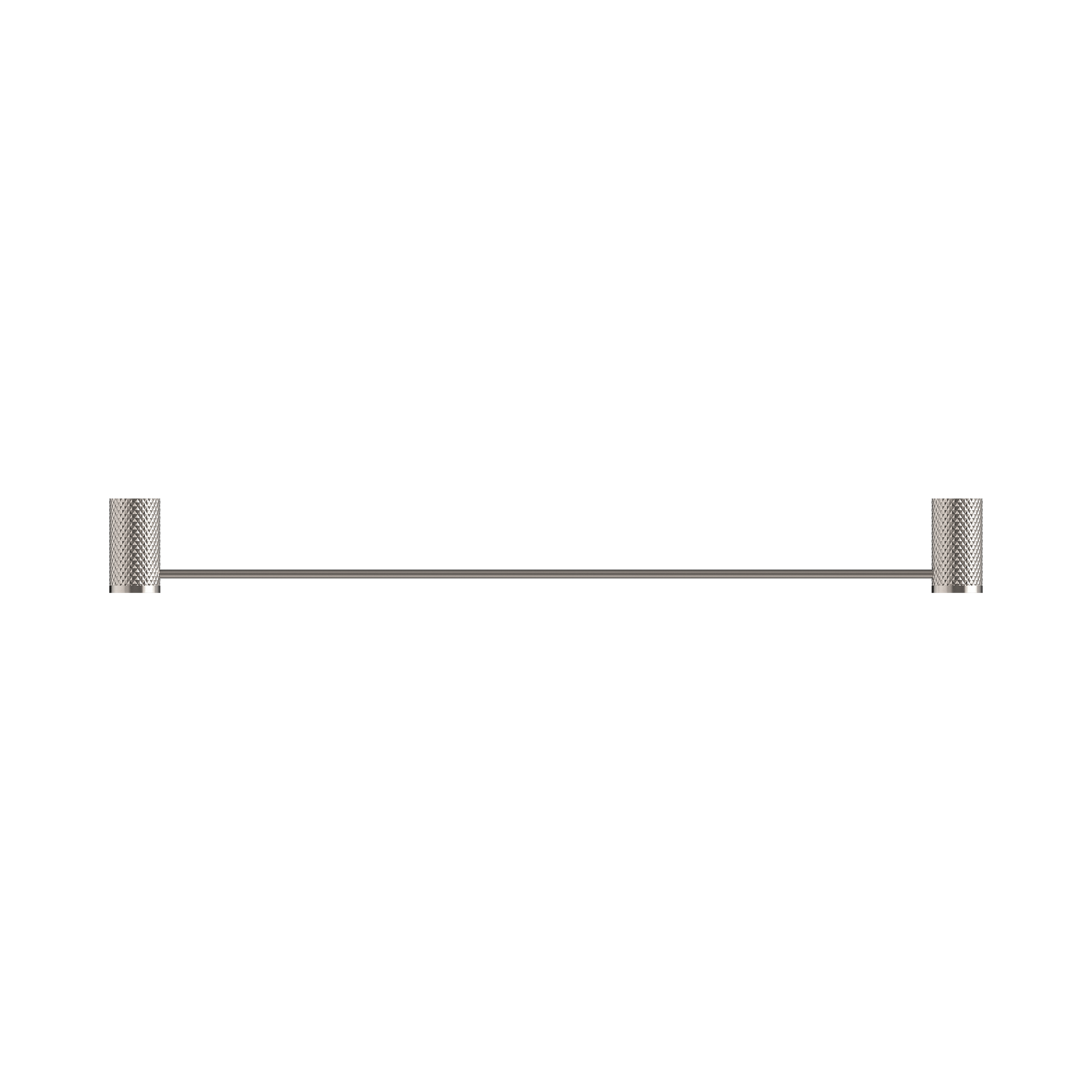 Nero Opal Single Towel Rail 600mm, Brushed Nickel