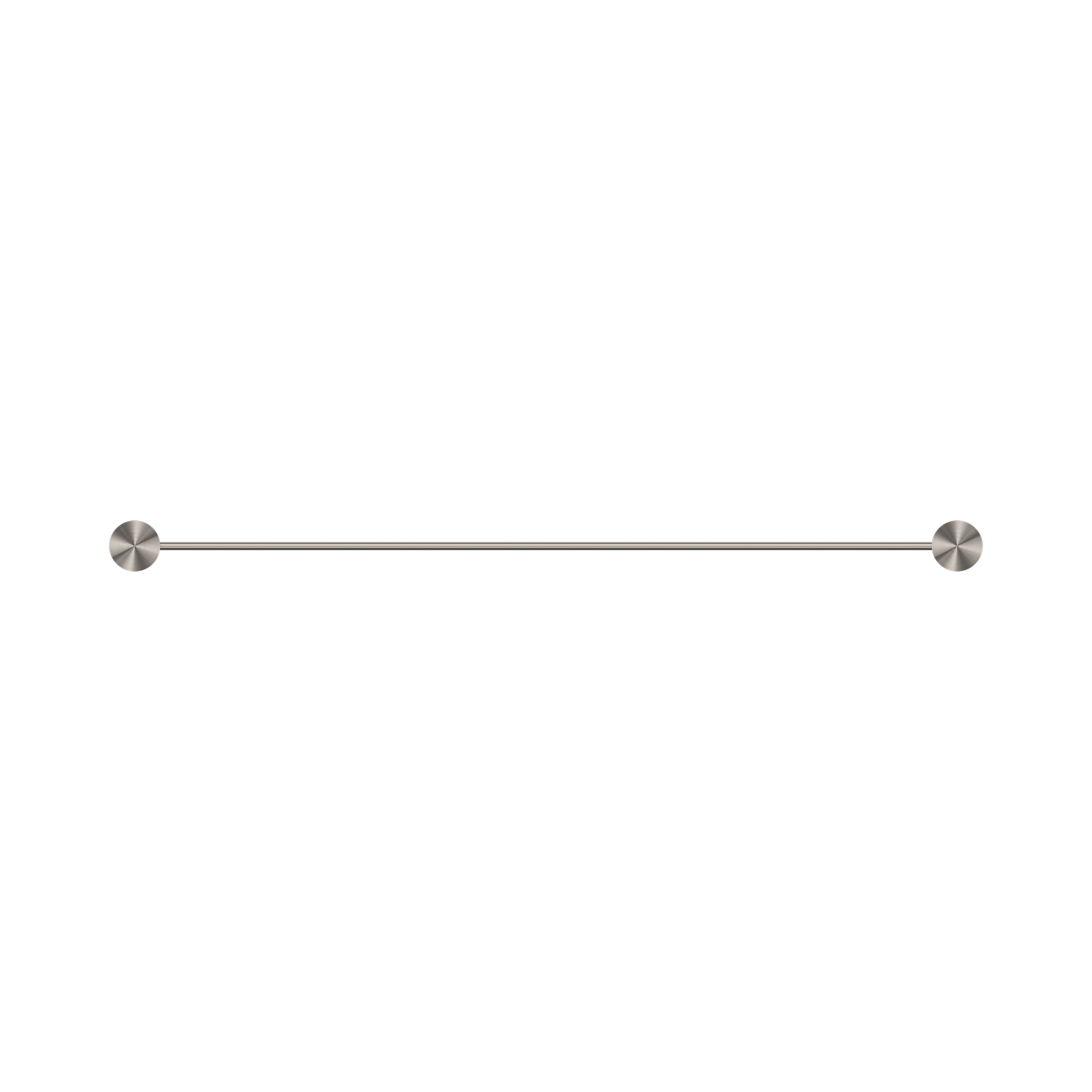 Nero Opal Single Towel Rail 600mm, Brushed Nickel