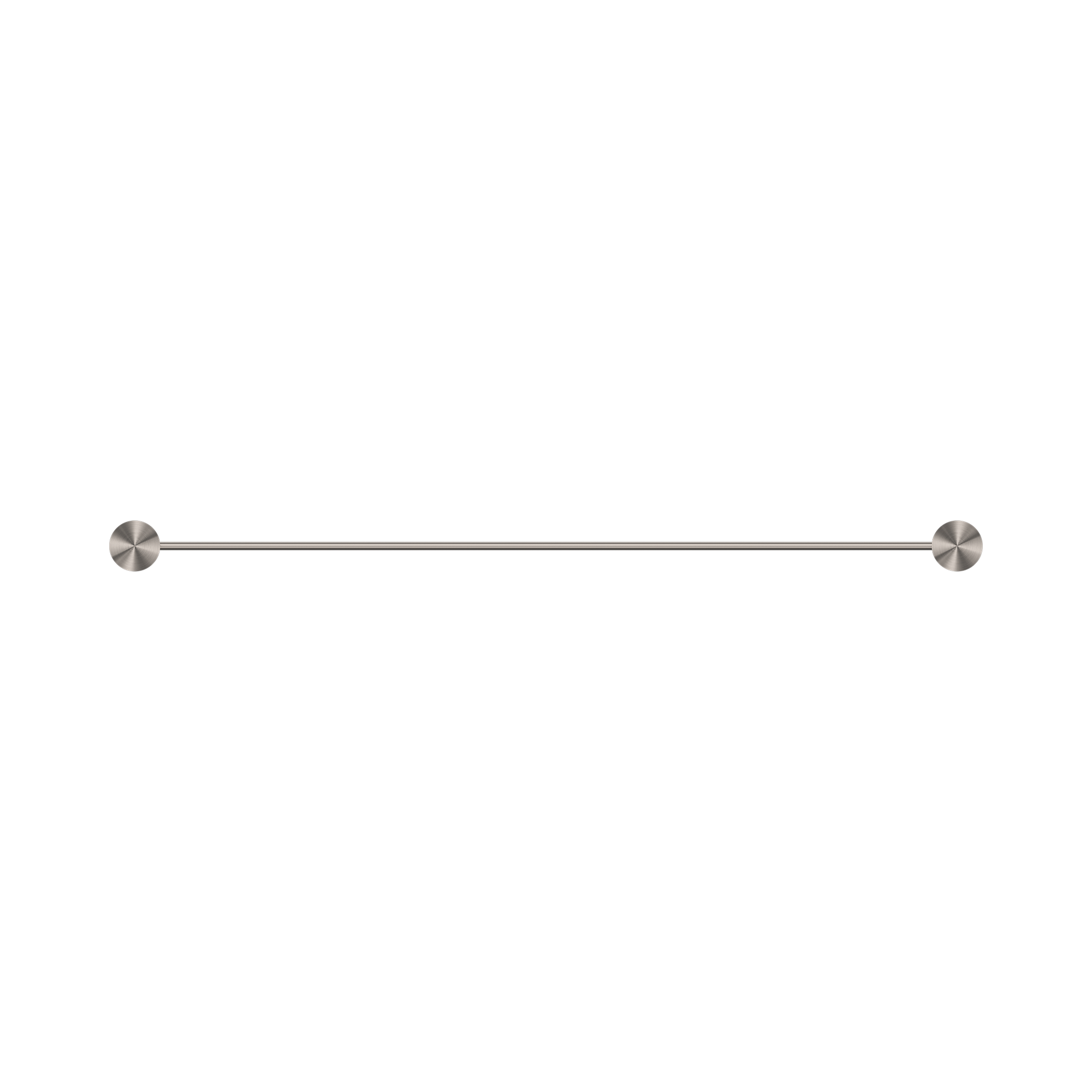 Nero Opal Single Towel Rail 600mm, Brushed Nickel