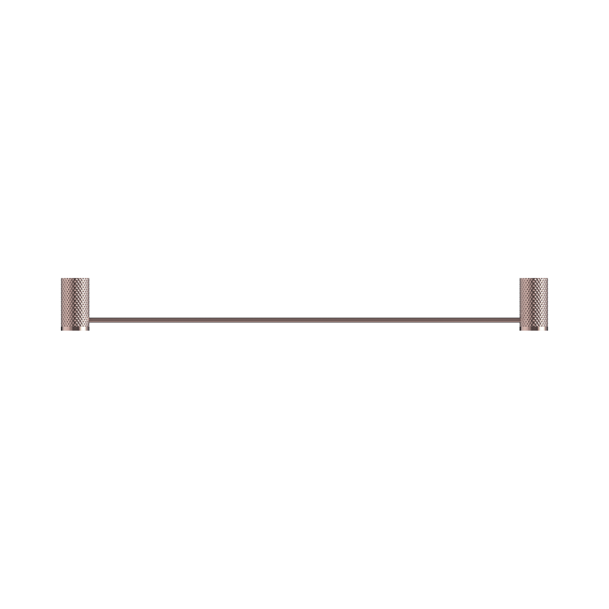 Nero Opal Single Towel Rail 600mm, Brushed Bronze