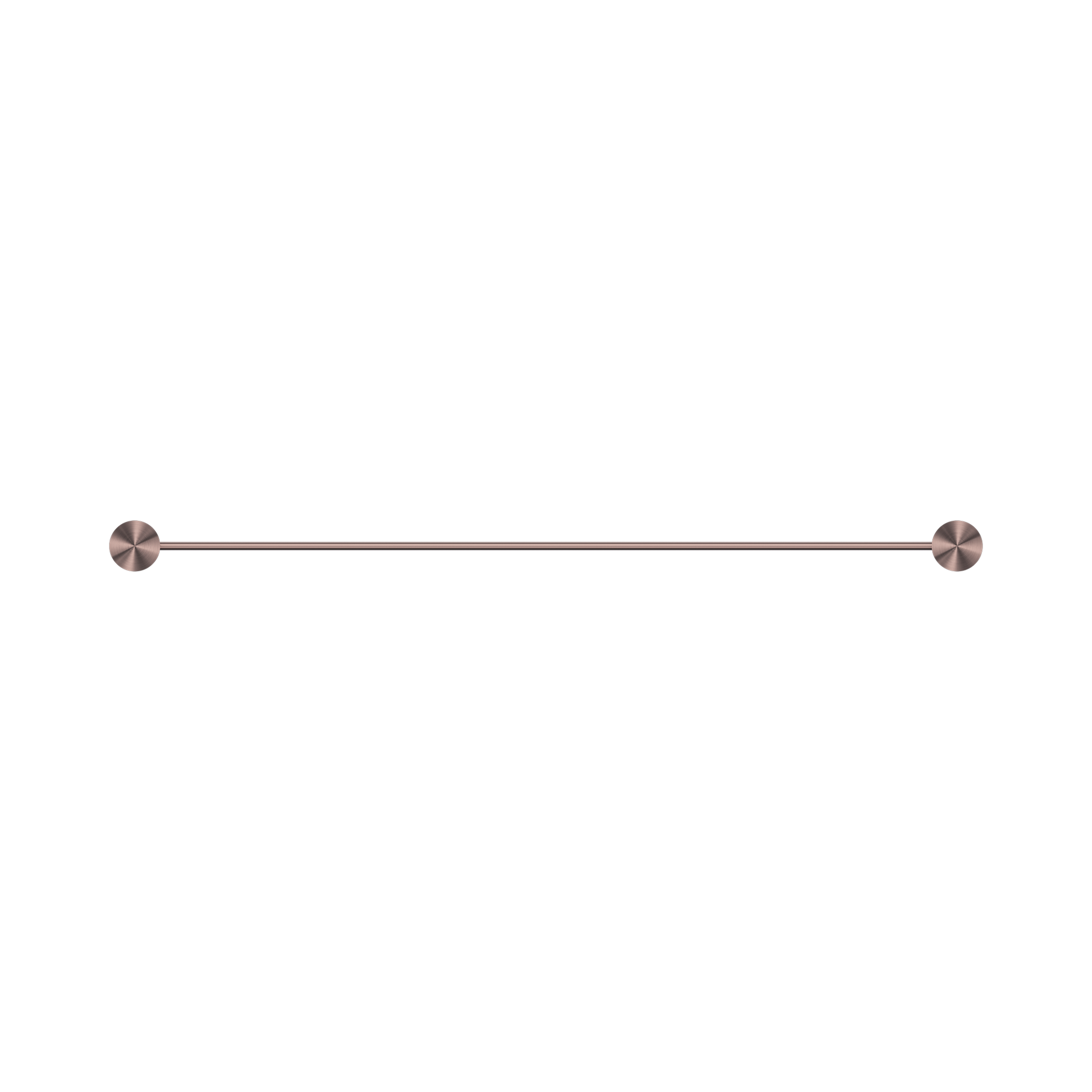 Nero Opal Single Towel Rail 600mm, Brushed Bronze
