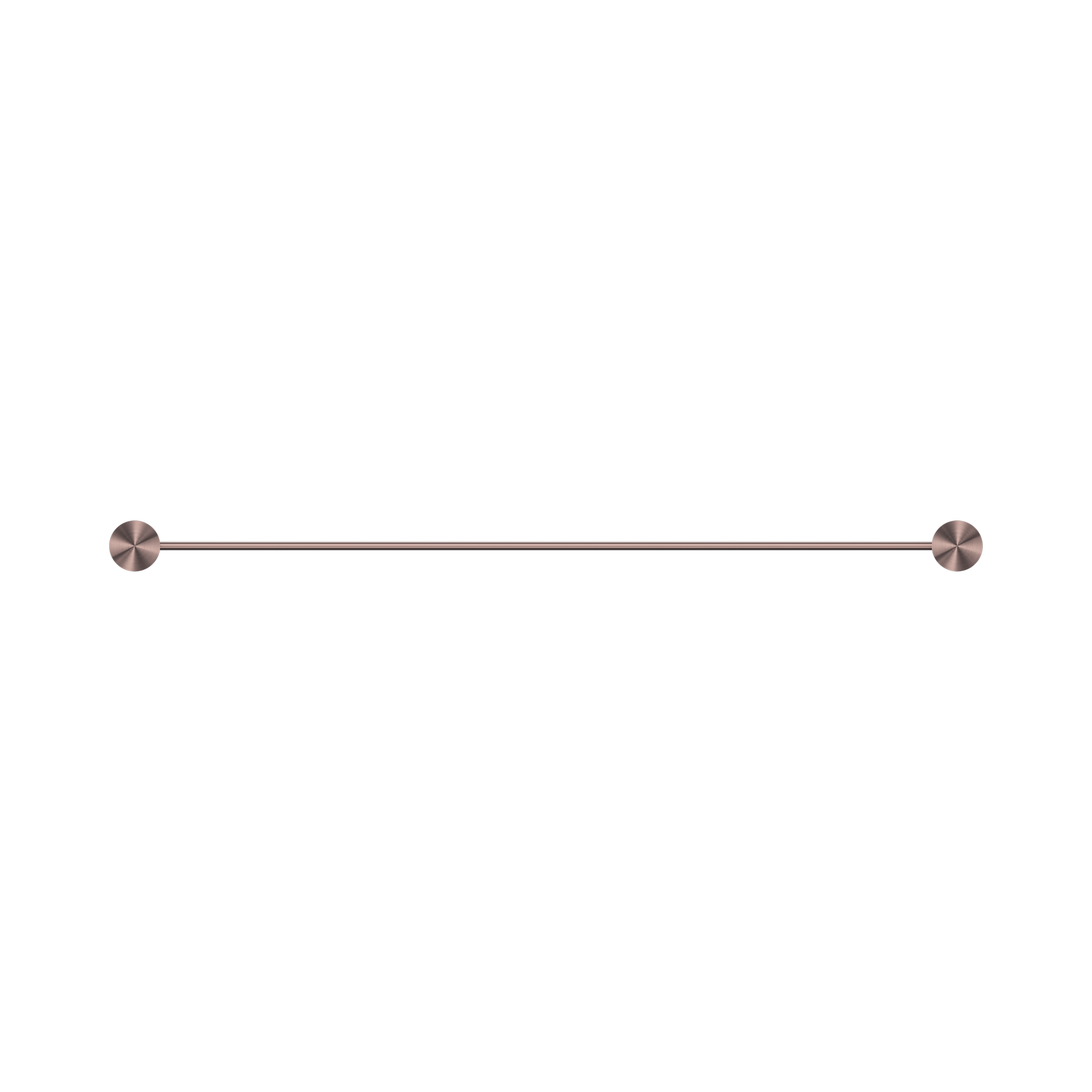 Nero Opal Single Towel Rail 600mm, Brushed Bronze