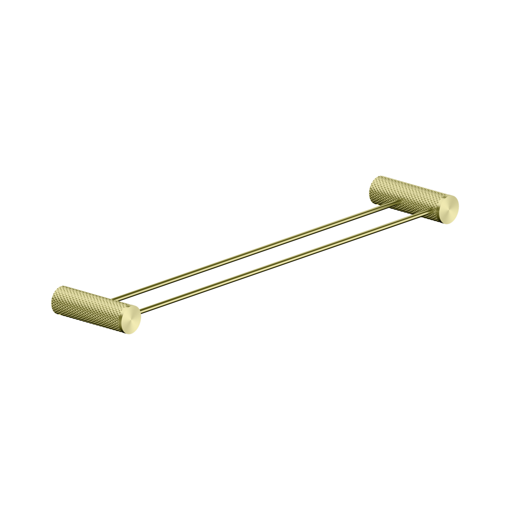 Nero Opal Double Towel Rail 600mm, Brushed Gold