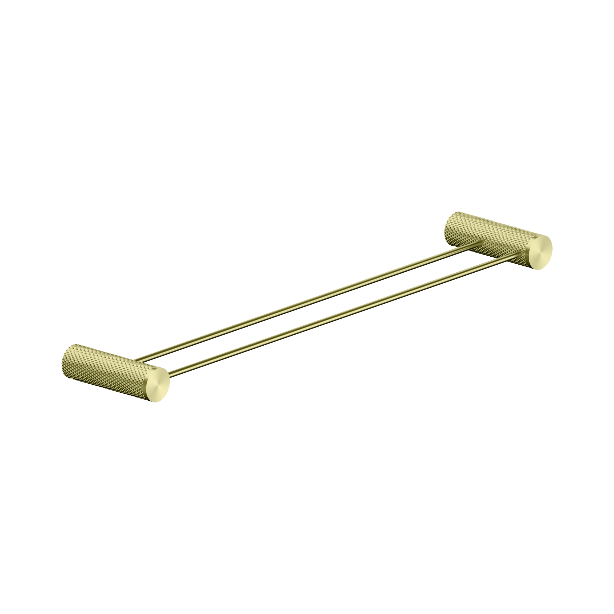 Nero Opal Double Towel Rail 600mm, Brushed Gold