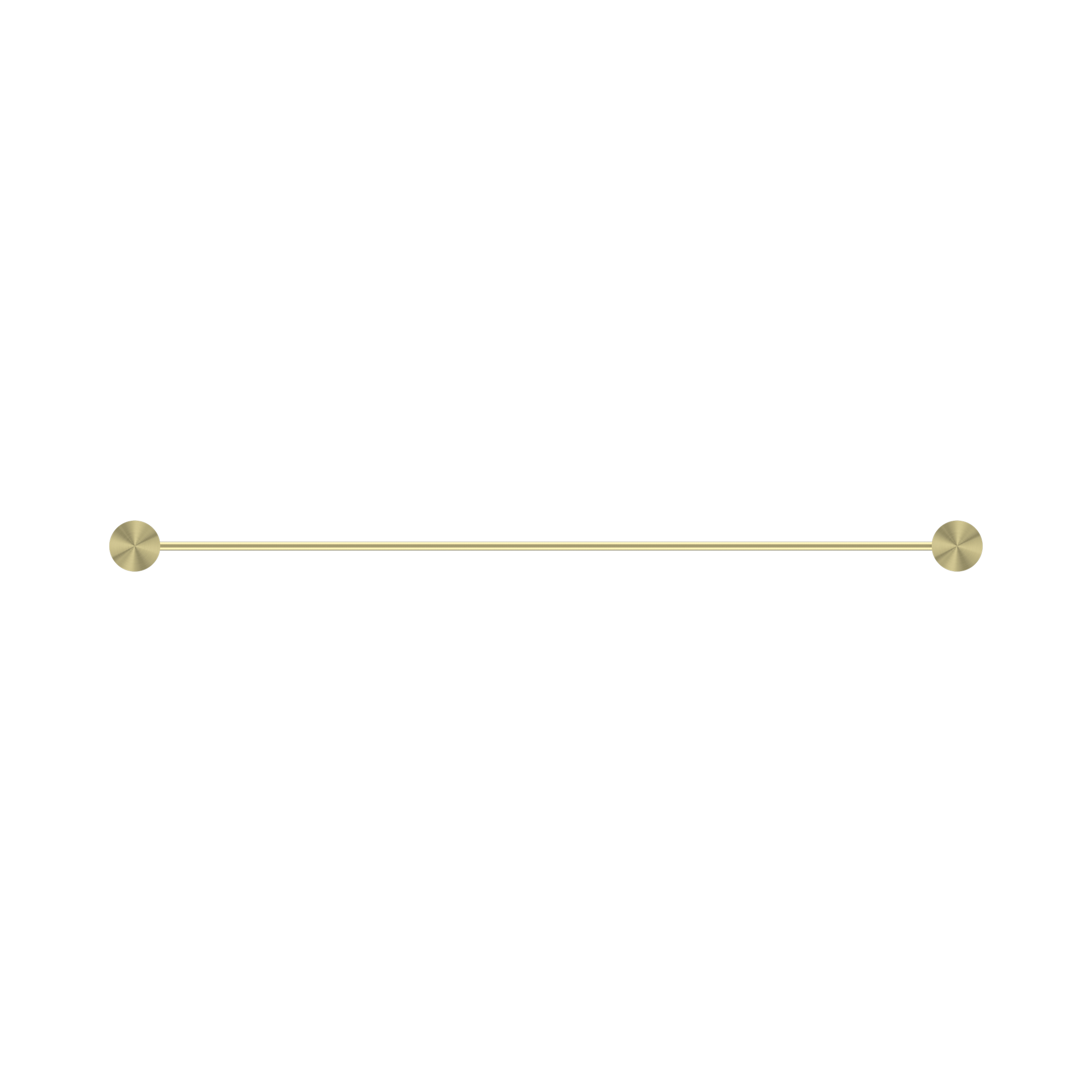 Nero Opal Double Towel Rail 600mm, Brushed Gold