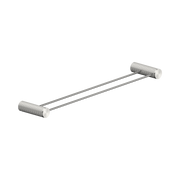 Nero Opal Double Towel Rail 600mm, Brushed Nickel