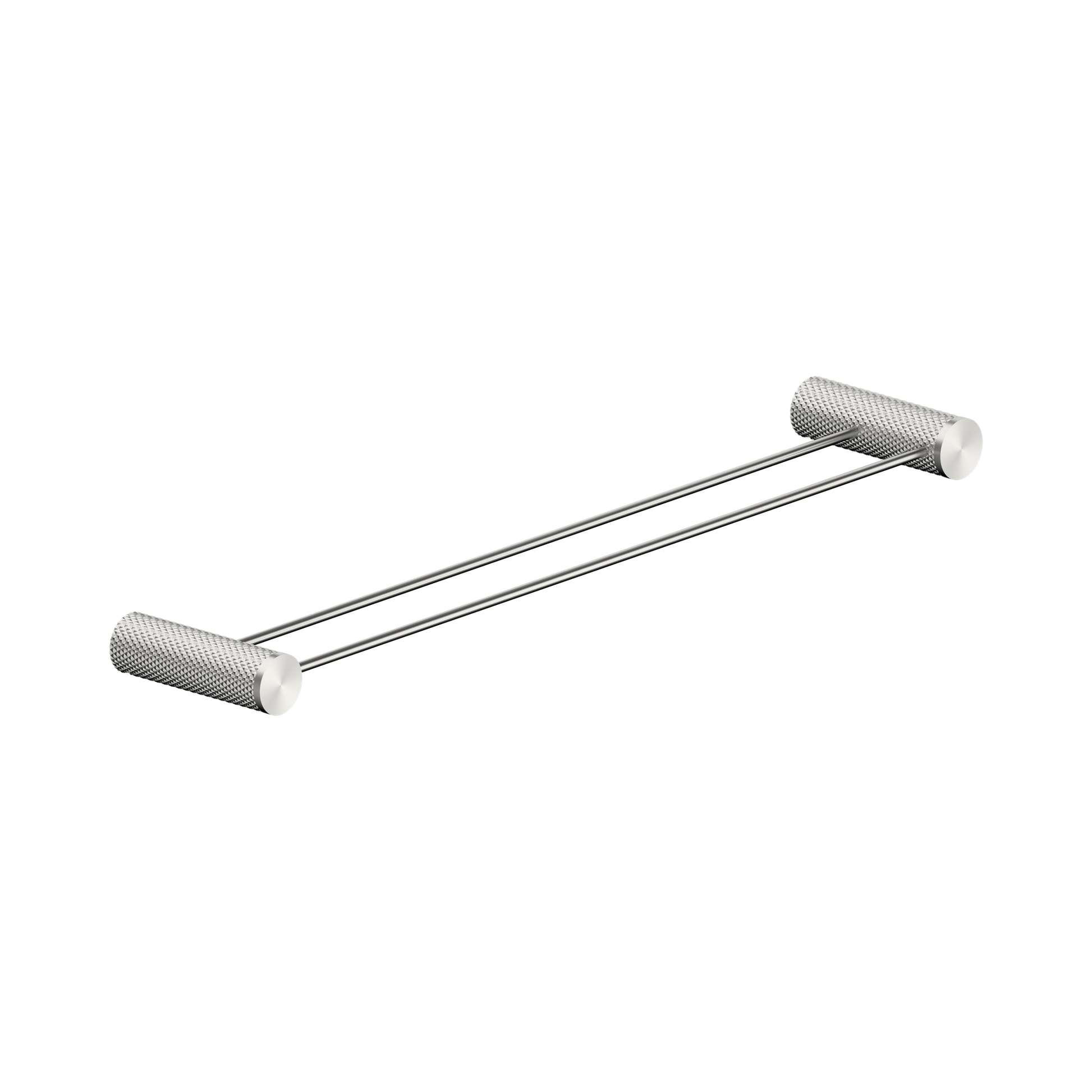 Nero Opal Double Towel Rail 600mm, Brushed Nickel