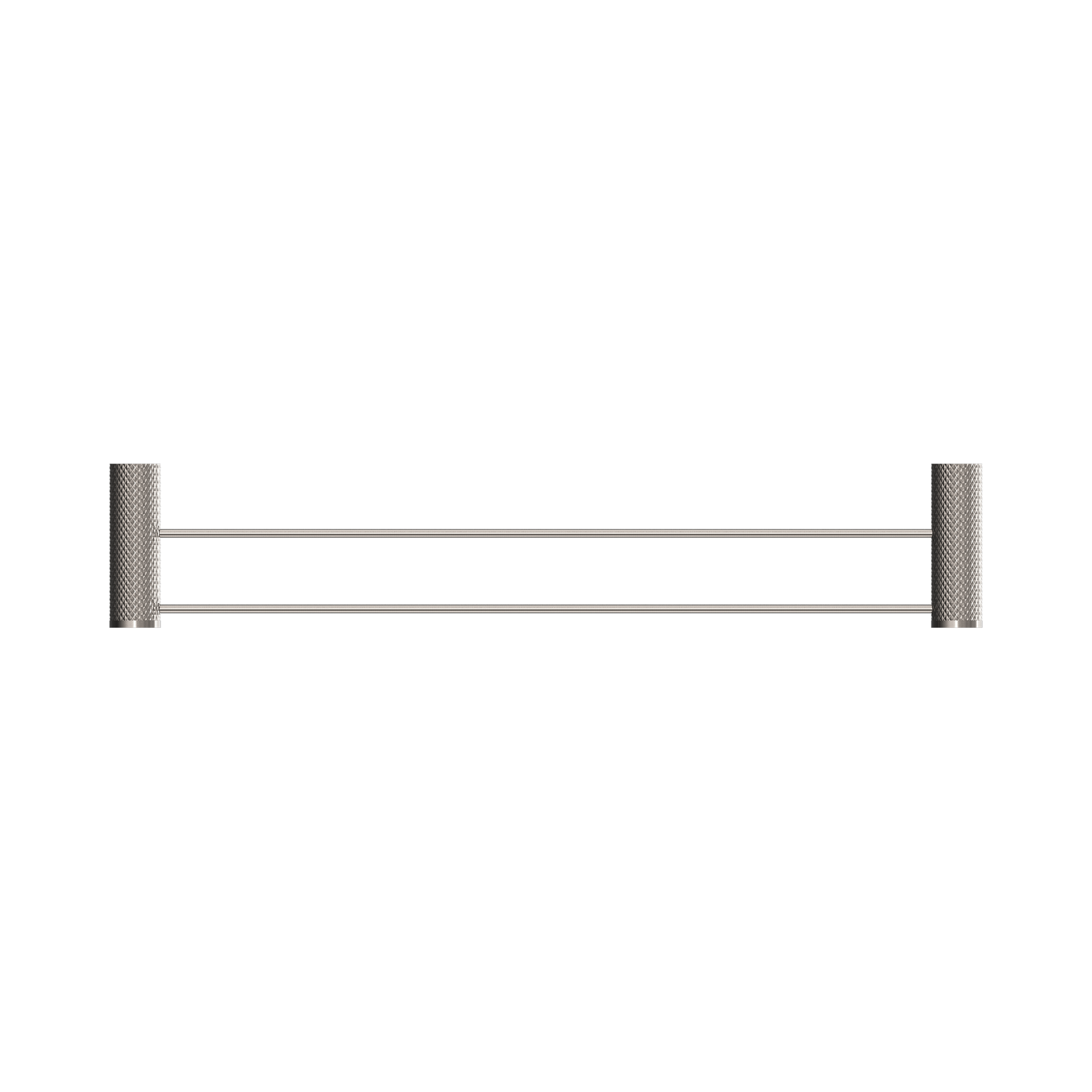 Nero Opal Double Towel Rail 600mm, Brushed Nickel
